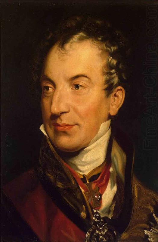 Sir Thomas Lawrence Portrait of Klemens Wenzel von Metternich china oil painting image